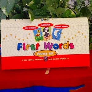First Words Puzzle Set My House,Animals and Simple Words